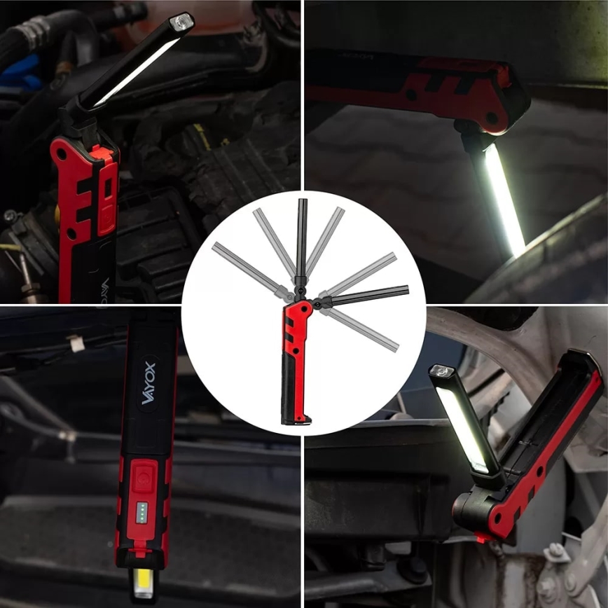 LED Napolnitvena delovna svetilka LED/5W/5V IPX2 360 sijajni 2000 mAh