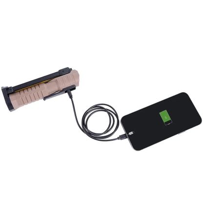 LED Zatemnitvena polnilna delo svetilka s funkcijo power bank LED/4W/5V IPX4 600 sijajni 2000 mAh