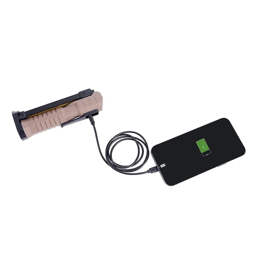 LED Zatemnitvena polnilna delo svetilka s funkcijo power bank LED/4W/5V IPX4 600 sijajni 2000 mAh