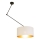 LED nastavljiv lestenec na drogu GORTA 1xE27/60W/230V bela/zlata
