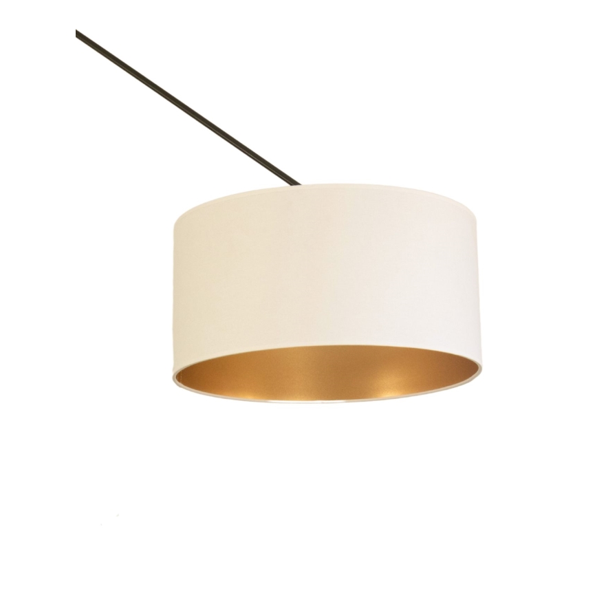 LED nastavljiv lestenec na drogu GORTA 1xE27/60W/230V bela/zlata