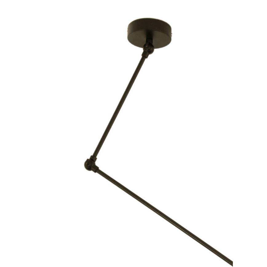 LED nastavljiv lestenec na drogu GORTA 1xE27/60W/230V bela/zlata