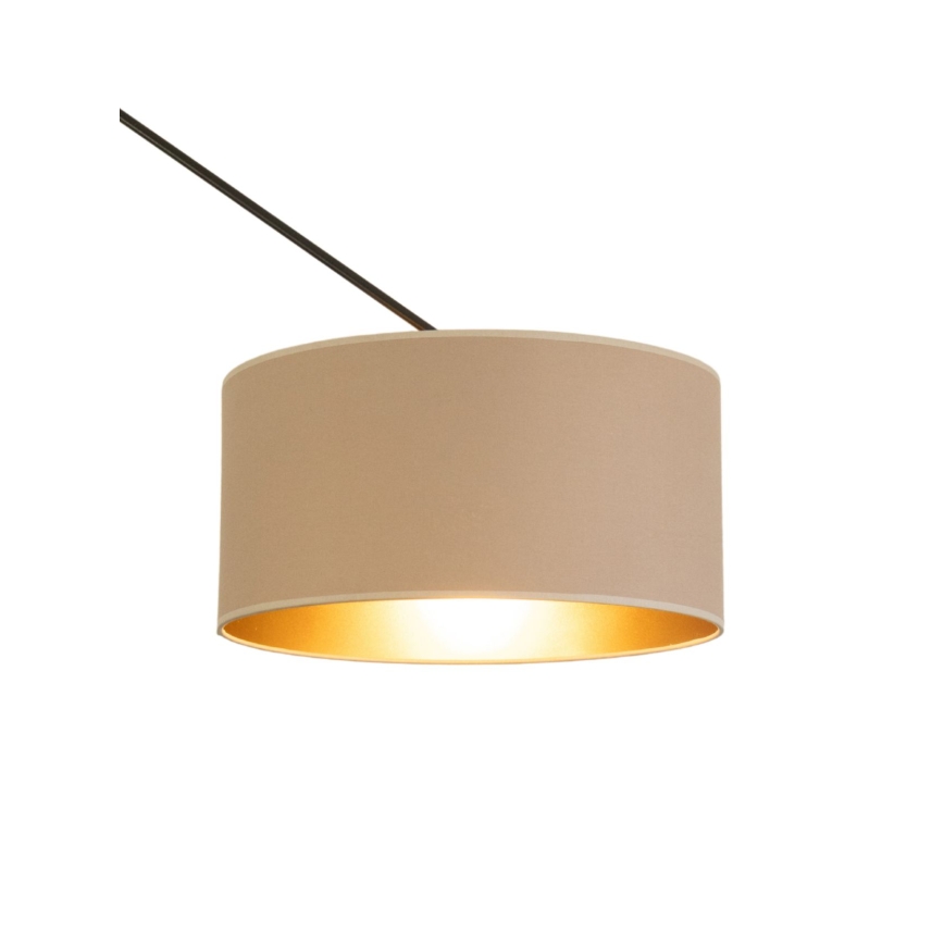 LED nastavljiv lestenec na drogu GORTA 1xE27/60W/230V bež/zlata