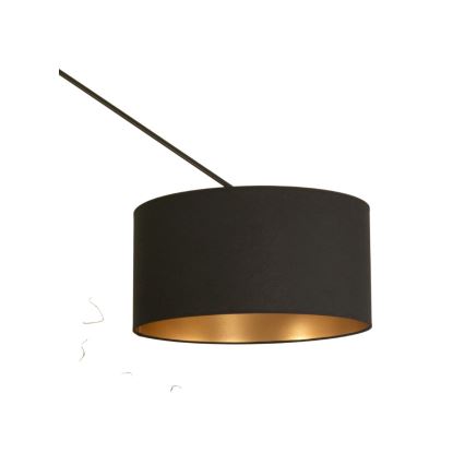 LED nastavljiv lestenec na drogu GORTA 1xE27/60W/230V črna/zlata