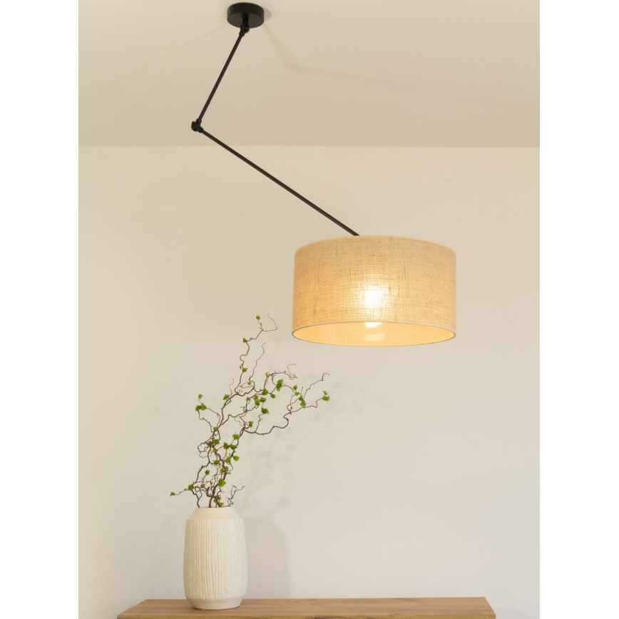 LED nastavljiv lestenec na palici GORTA 1xE27/60W/230V juta