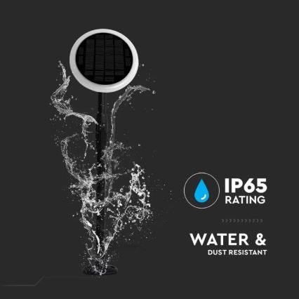 LED Nastavljiv solarna svetilka GARDEN LED/8W/5V 60-129 cm 4000K IP65