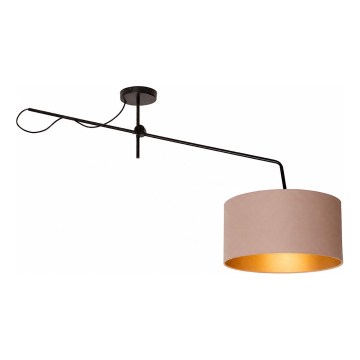 LED nastavljiv stropni lestenec VENICE 1xE27/60W/230V bež/zlata