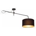 LED nastavljiv stropni lestenec VENICE 1xE27/60W/230V črna/zlata