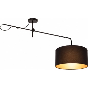 LED nastavljiv stropni lestenec VENICE 1xE27/60W/230V črna/zlata