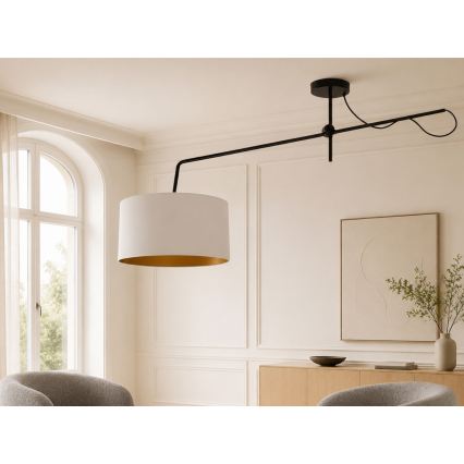 LED nastavljiva površinsko pritrjena stropna svetilka VENICE 1xE27/60W/230V bela/zlata