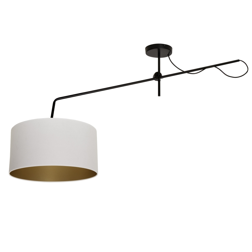 LED nastavljiva površinsko pritrjena stropna svetilka VENICE 1xE27/60W/230V bela/zlata