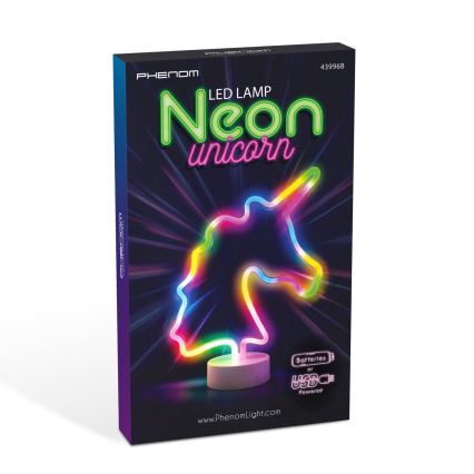 LED neonska namizna dekoracija LED/2W/3xAA USB samorog