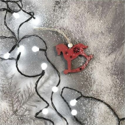 LED niz 200 LED/8 funkcij, 20 m, IP44, hladna bela