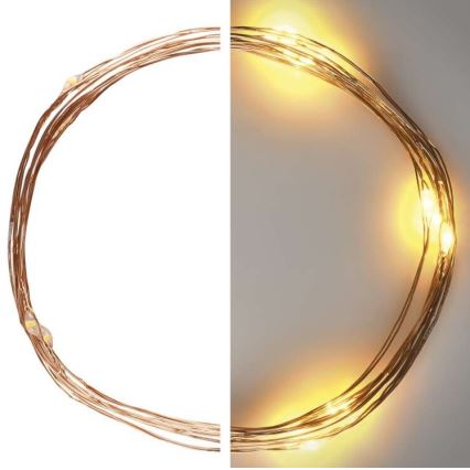 LED niz 20xLED/2,4m topla bela