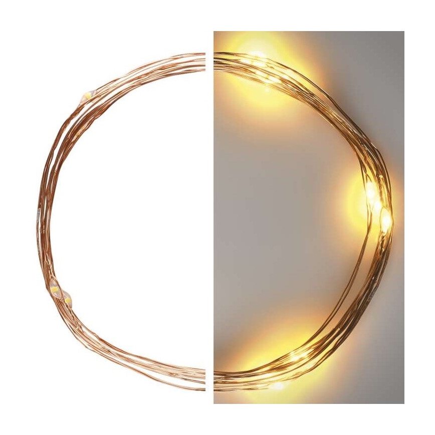 LED niz 20xLED/2,4m topla bela