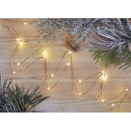 LED niz 20xLED/2,4m topla bela