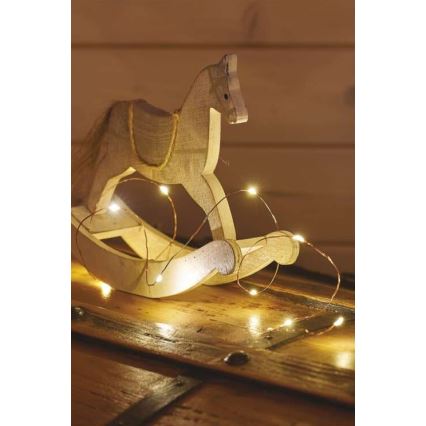 LED niz 20xLED/2,4m topla bela