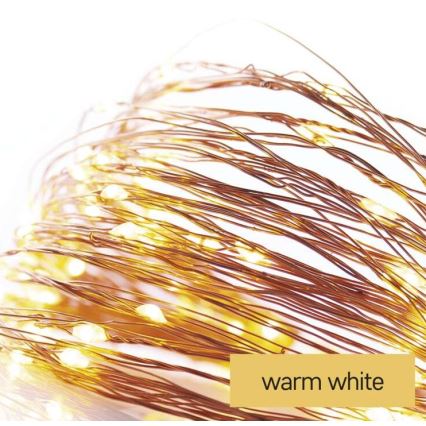 LED niz 20xLED/2,4m topla bela