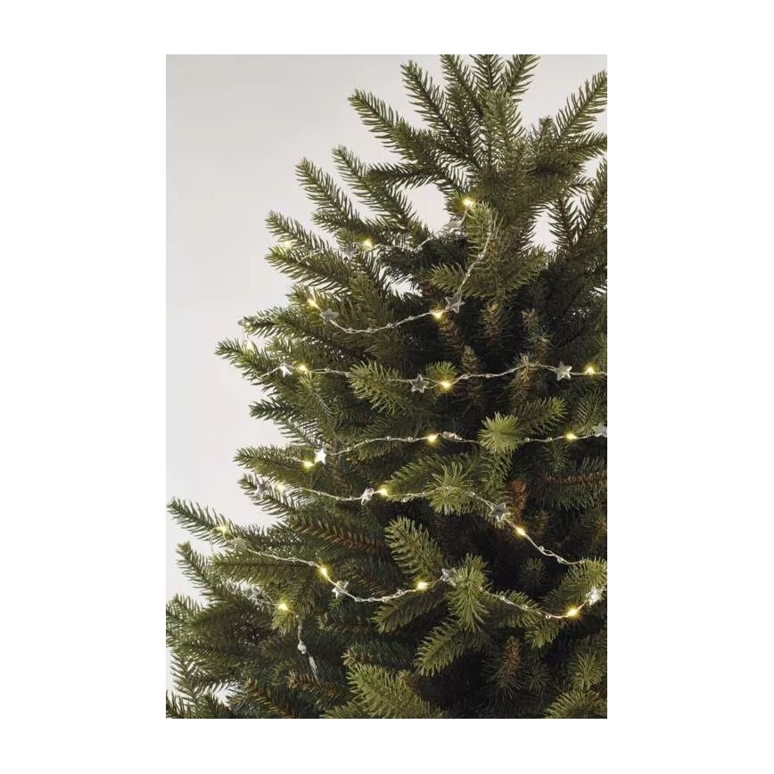 LED  niz 20xLED/2xAA 2,2 m topla bela