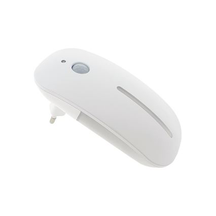 LED Nočna luč s senzorjem LED/1W/230V bela