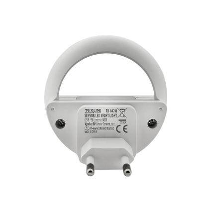 LED Nočna luč s senzorjem za mrak LED/0,5W/230V bela