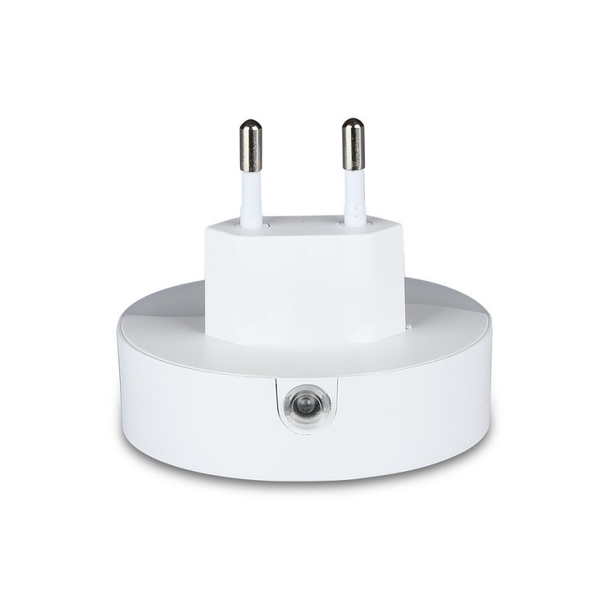 LED Nočna luč za vtičnico s senzorjem za mrak 2xUSB LED/0,45W/230V 3000K