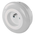 LED nočna lučka s senzorjem in vtičnico LED/0,3W/230V