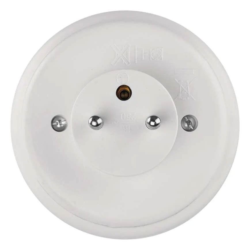 LED nočna lučka s senzorjem in vtičnico LED/0,3W/230V