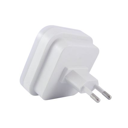 LED nočna svetilka s senzorjem LED/0,5W/230V bela