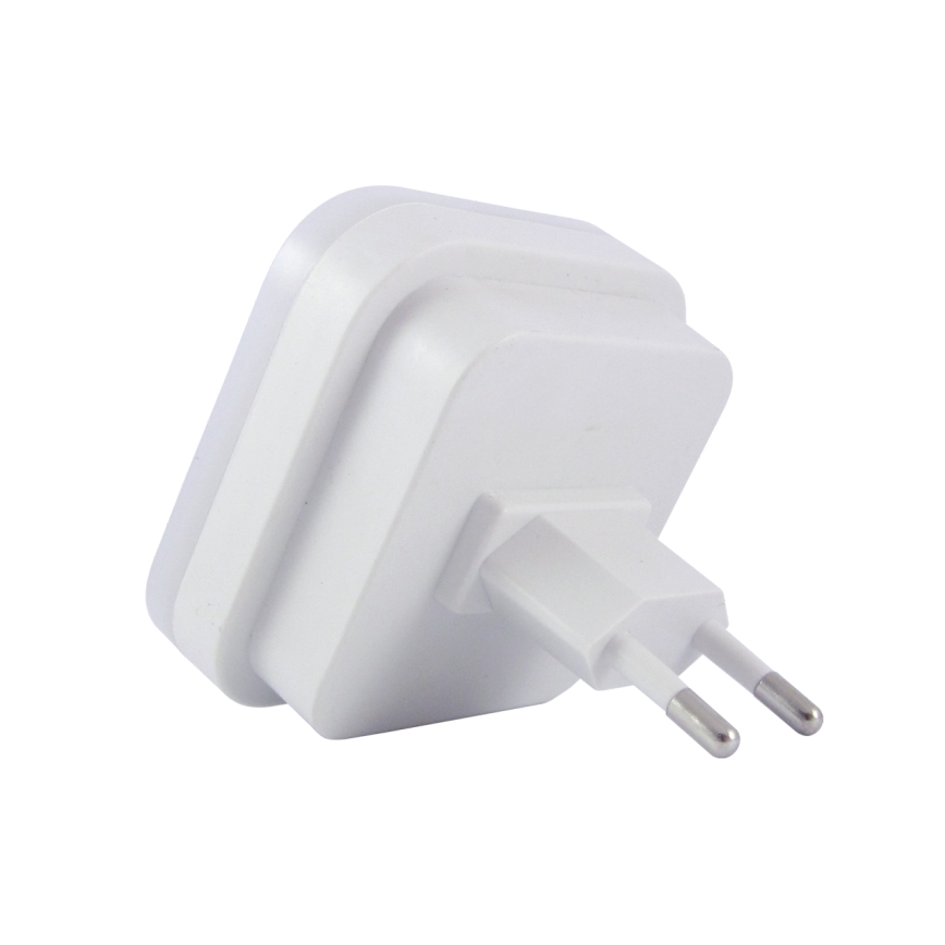 LED nočna svetilka s senzorjem LED/0,5W/230V bela