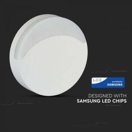 LED Nočna svetilka s senzorjem SAMSUNG CHIP LED/0,5W/230V 65mm 3000K okrogla