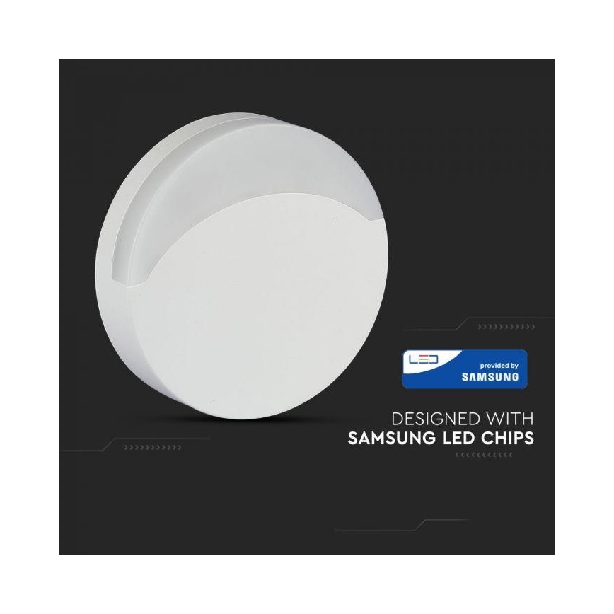 LED Nočna svetilka s senzorjem SAMSUNG CHIP LED/0,5W/230V 65mm 4000K okrogla