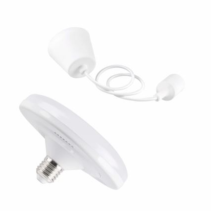 LED Obesna svetilka KIKI 1xE27/10W/230V bela