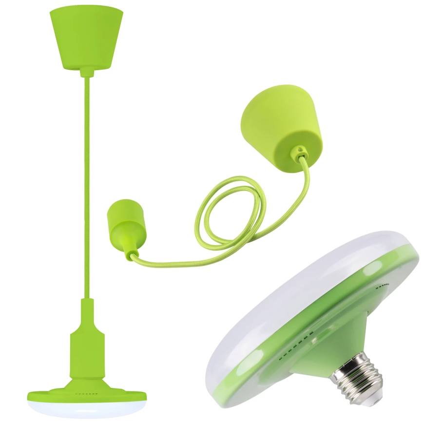 LED Obesna svetilka KIKI 1xE27/10W/230V zelena