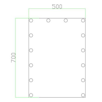 LED Ogledalo z osvetlitvijo 14xLED/1W/230V 3000/4000/6000K 70x50 cm IP44