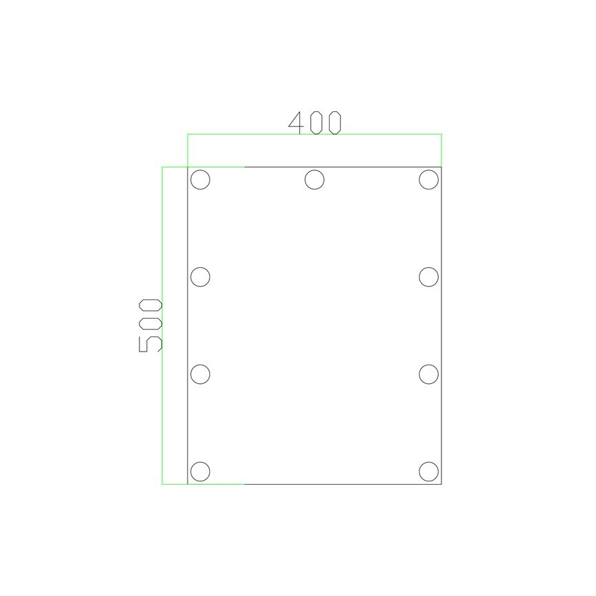 LED Ogledalo z osvetlitvijo 9xLED/1W/230V 3000/4000/6000K 50x40 cm IP44