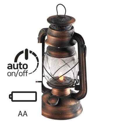 LED Okrasna petrolejska svetilka VINTAGE 1xLED/1,5W/3xAA