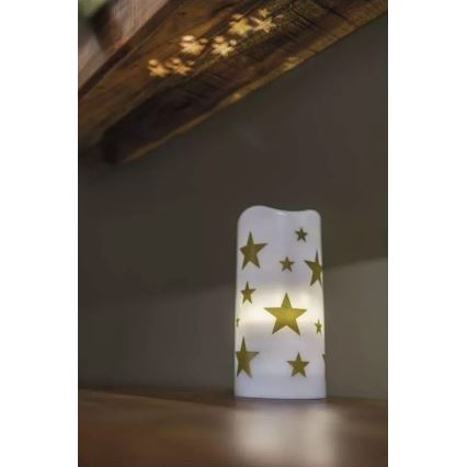 LED Okrasna projektor LED/3xAAA zvezde topla bela