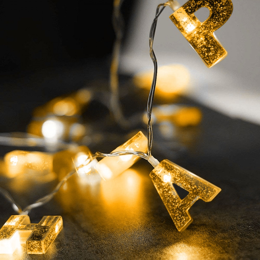LED Okrasna veriga 13xLED 2,16m topla bela