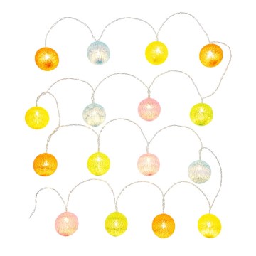 LED Okrasna veriga 16xLED/2xAA 3,3m topla bela