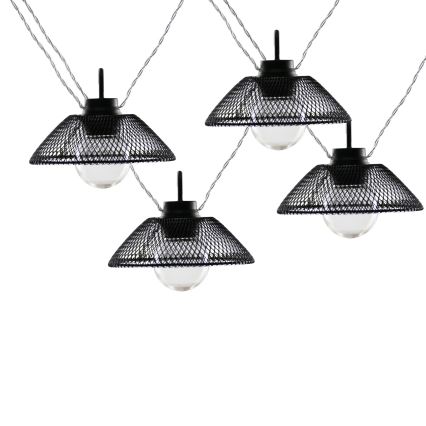 LED Okrasna veriga ASTRA 10xLED/2xAA 2,1 m črna