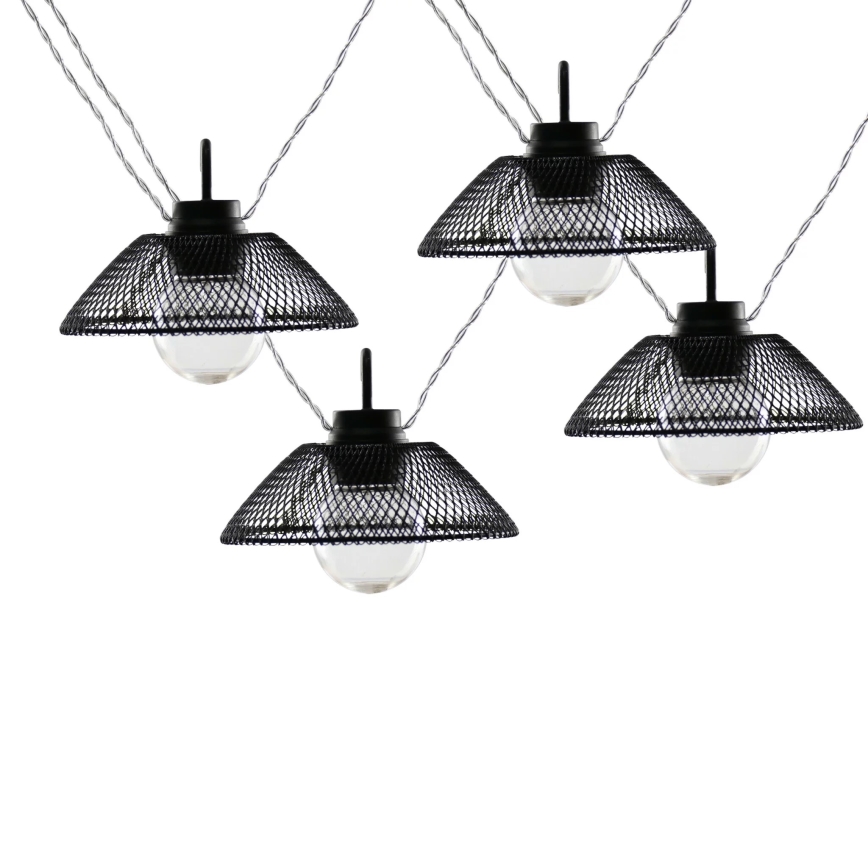 LED Okrasna veriga ASTRA 10xLED/2xAA 2,1 m črna