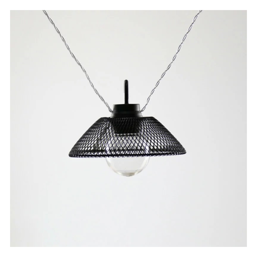 LED Okrasna veriga ASTRA 10xLED/2xAA 2,1 m črna