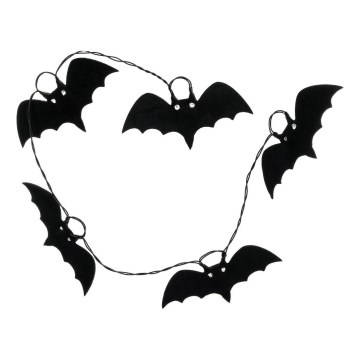LED Okrasna veriga HALLOWEEN 10xLED/2xAA/topla bela 1,3m bats