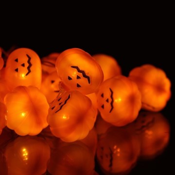 LED Okrasna veriga HALLOWEEN 20xLED/3xAA/topla bela 3,3m buče
