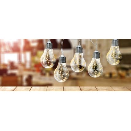 LED okrasna veriga SMOLDER 2,1 m 10xLED/2xAA