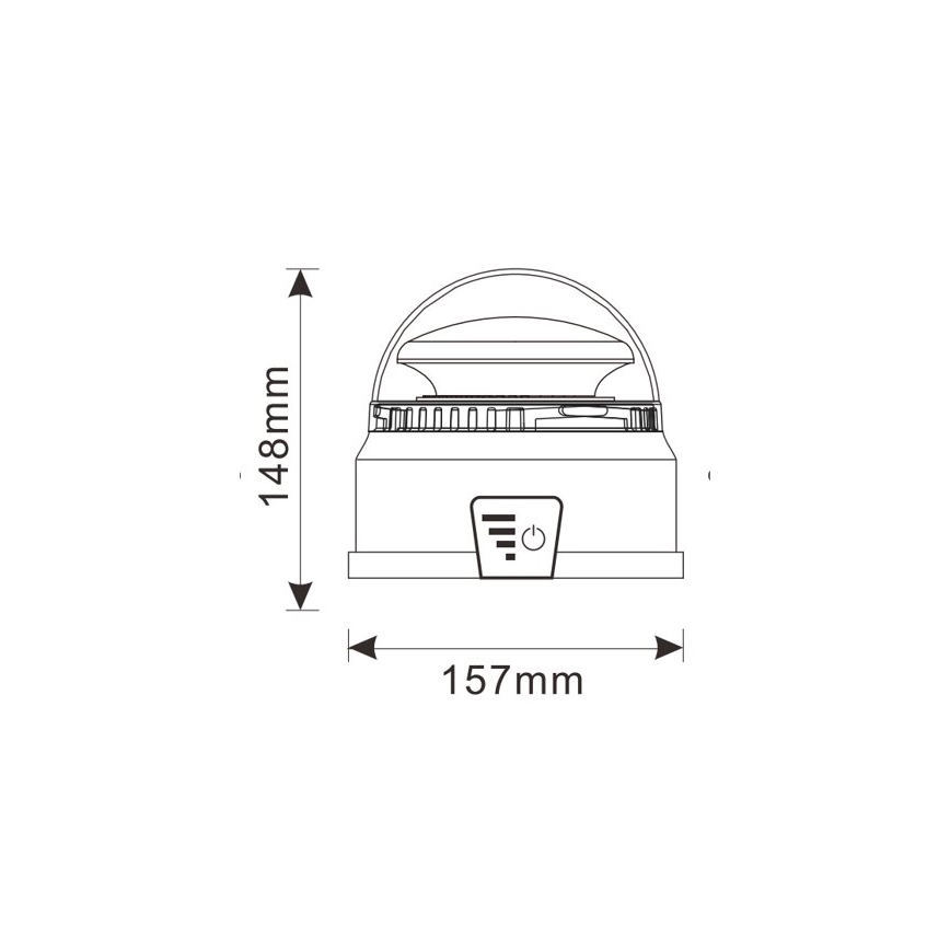 LED opozorilna luč LED/12-24V IP65 + daljinski upravljalnik