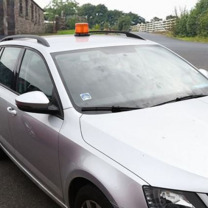 LED opozorilni majak na magnet LED/20W/12-24V oranžen