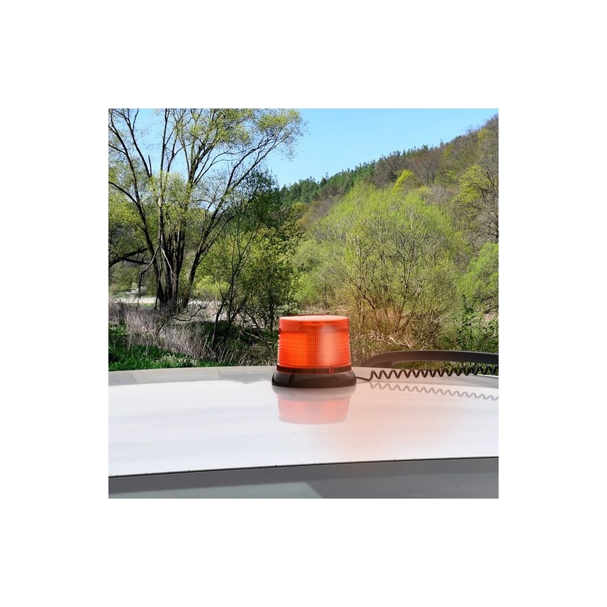 LED opozorilni majak na magnet LED/20W/12-24V oranžen