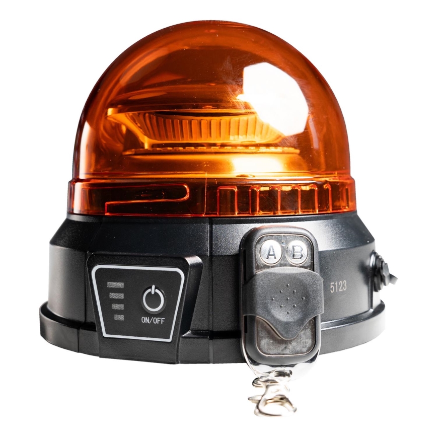 LED Opozorilni svetilnik LED/12-24V IP65 + Daljinski upravljalnik
